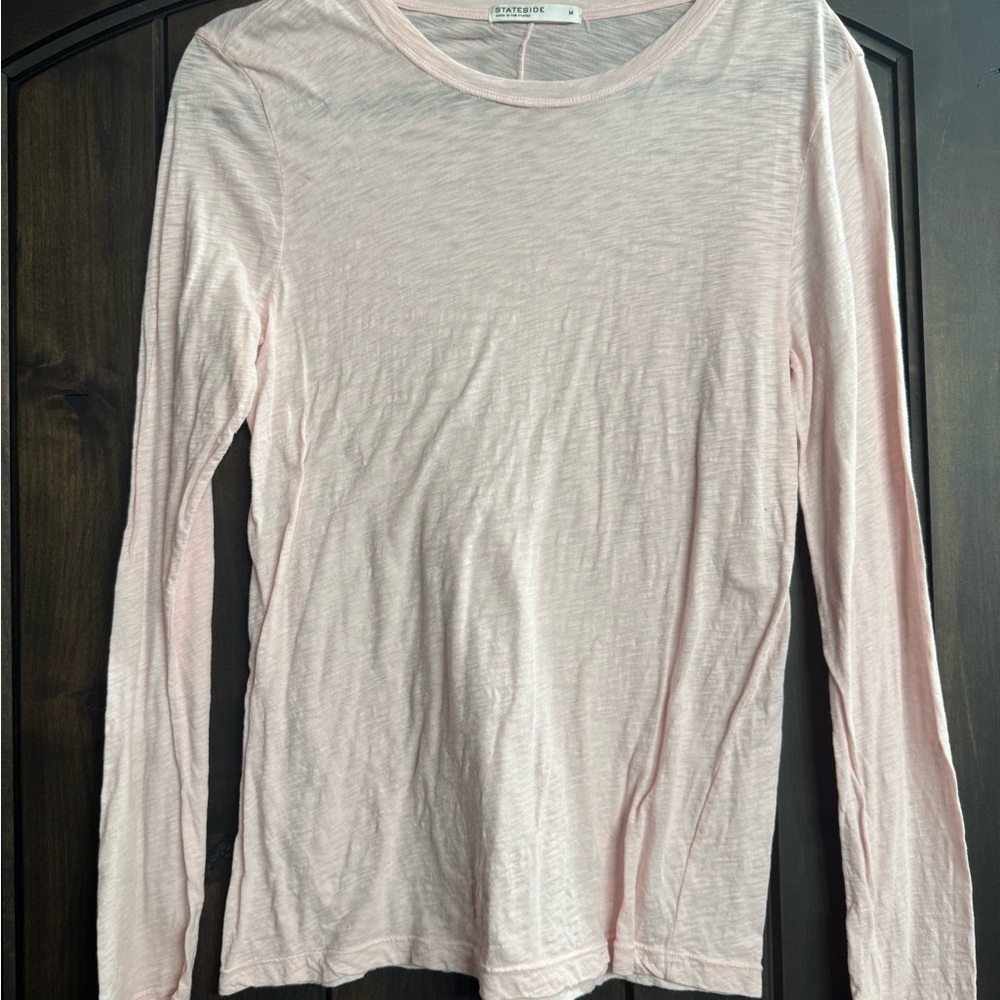 Stateside Light Pink Long Sleeve Tee